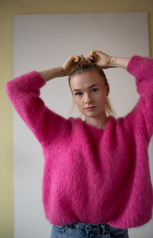 New Fluff Sweater Knitting Pattern - HipKnitShop strikkegenser mohair oppskrift enkel genser dame american dreams genser