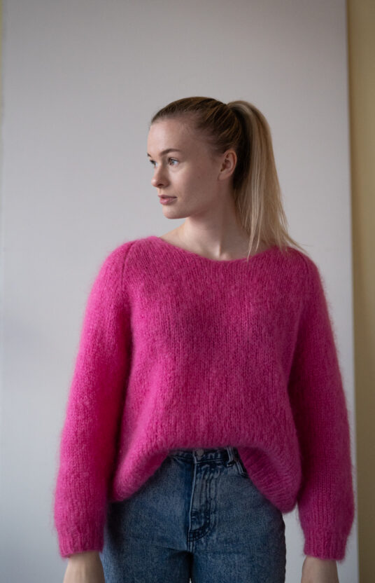 New Fluff Sweater Knitting Pattern - HipKnitShop strikkegenser mohair oppskrift enkel genser dame american dreams genser
