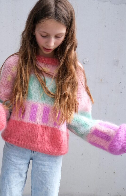 80s sweater kids knitting pattern