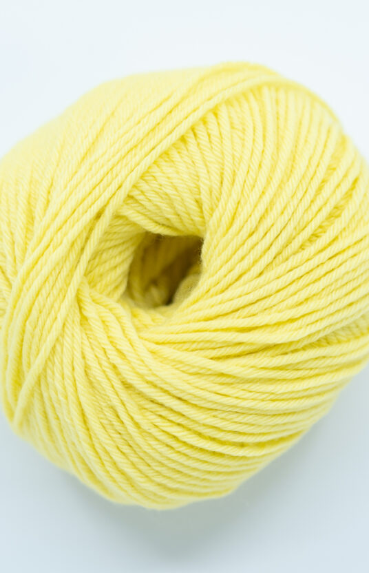 gul mohair garn kløfritt