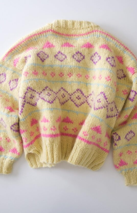 80S FAHION JACKET KNIT