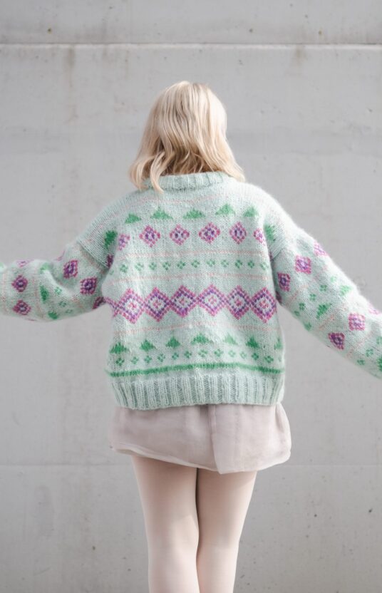 moderne strikk dame jente 80talls stil nettbutikk garn