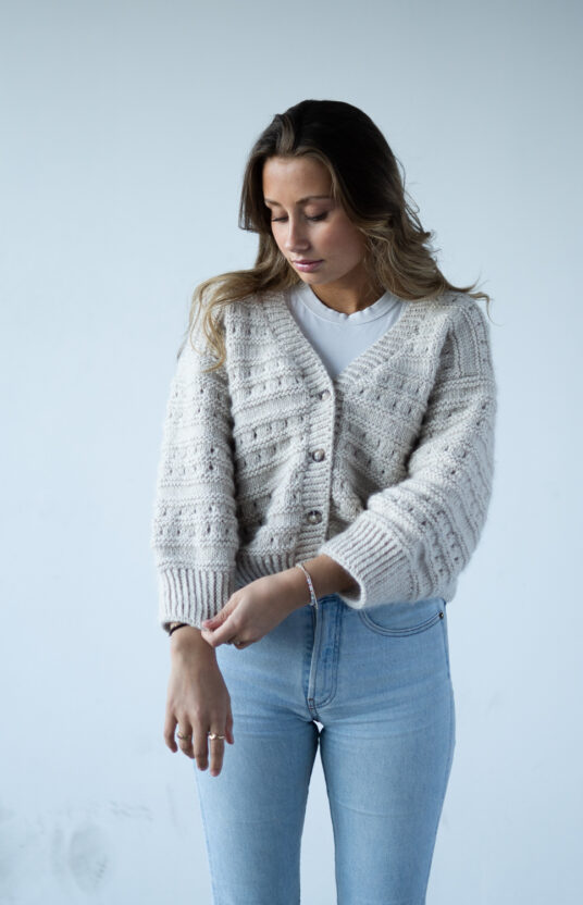 strikkeoppskrift jakke dame