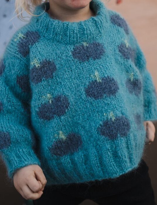 Fruity sweater strikkeoppskrift