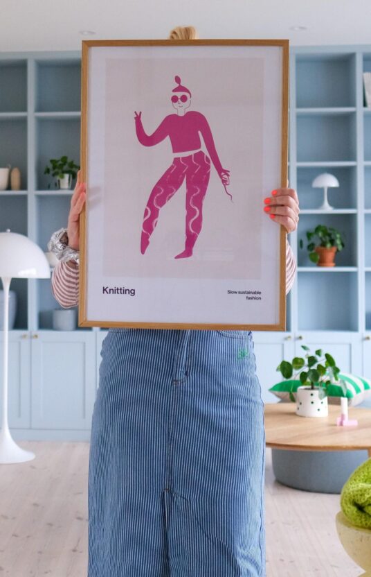 leken plakat rosa