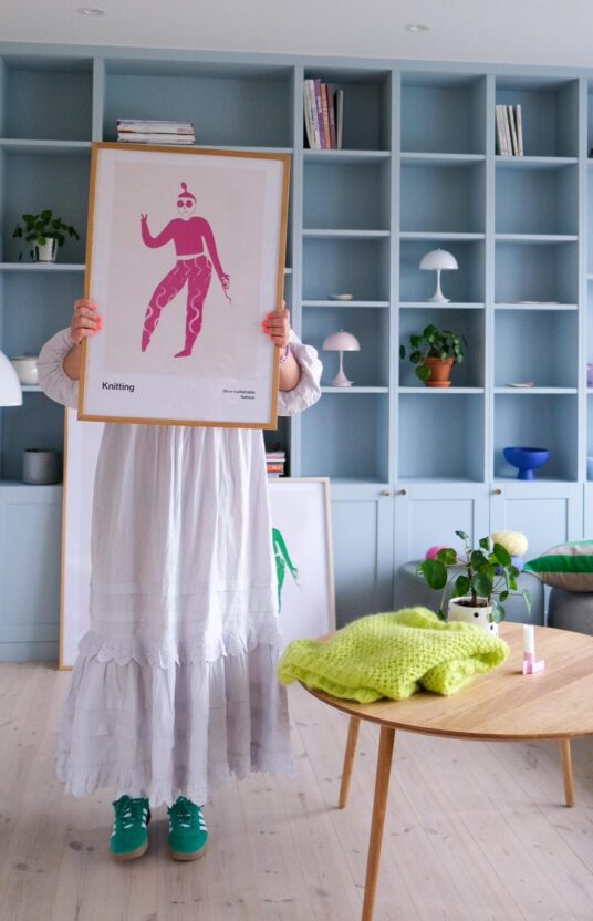 poster til bildeveggen rosa