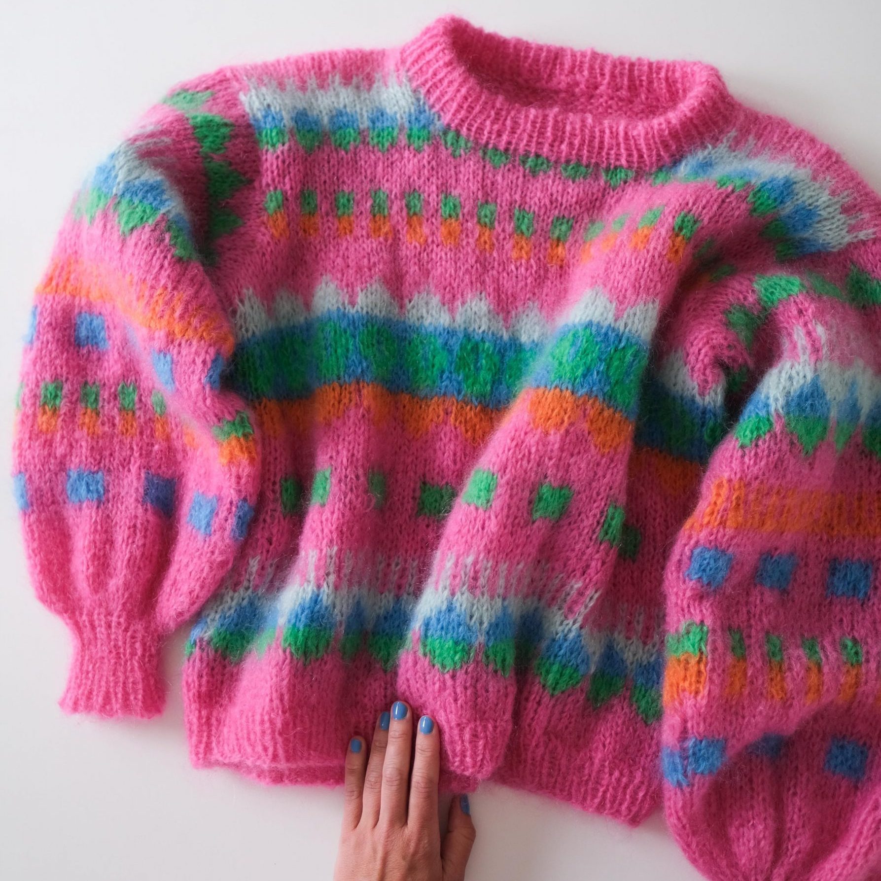 204780-Funkytown-Sweater-Pink-Kit - HipKnitShop