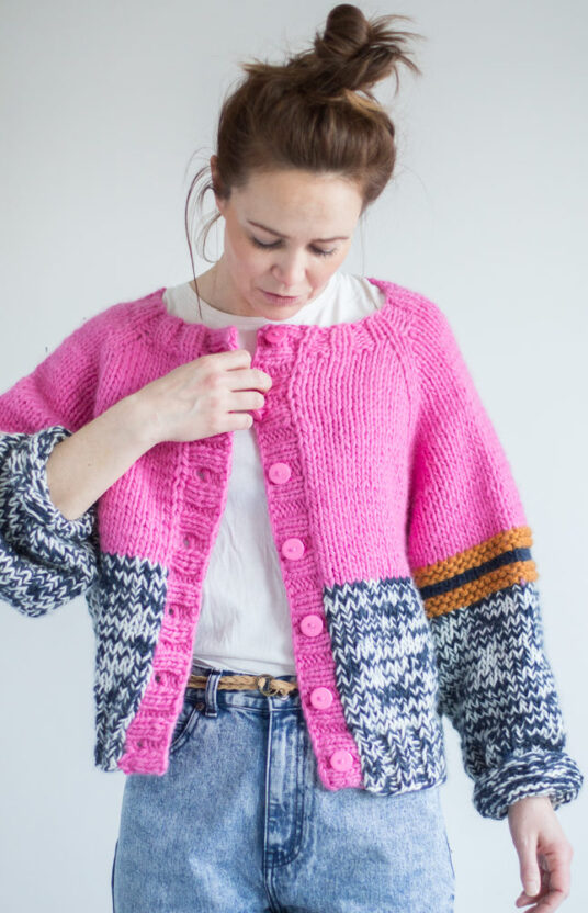 25805-Pop-Jacket-Woman-Kit - HipKnitShop pop jacket knittingpattern women