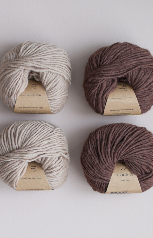 25903-Cappuccino-Mitten-Kit-2 - HipKnitShop brown beige wool yarn
