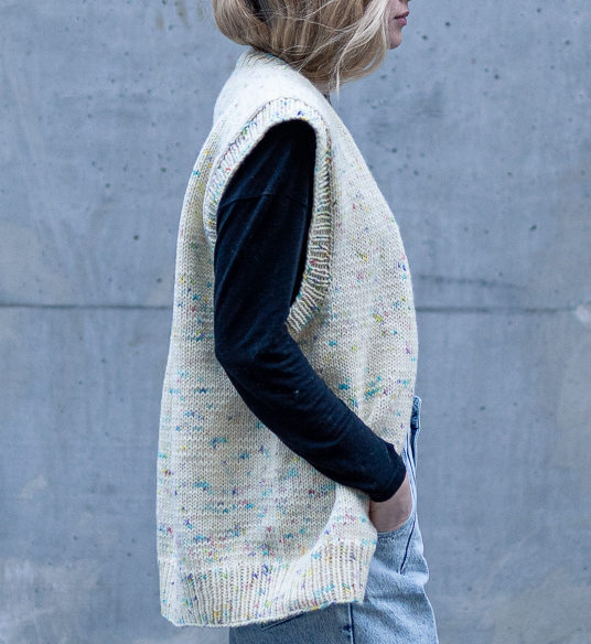 strikkvest dame oppskrift