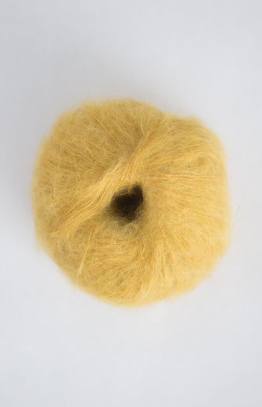 Hip Mohair ochre yellow