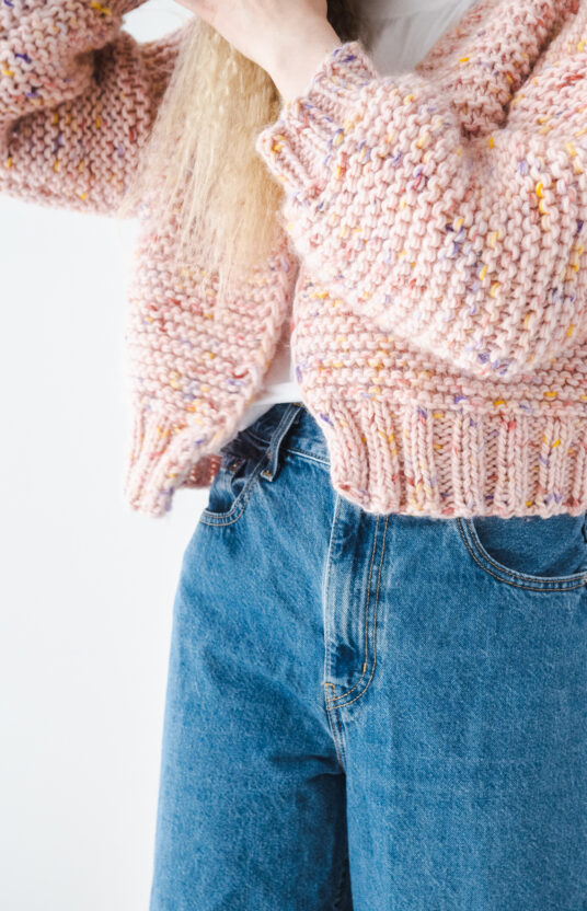 knitted bomber jacket