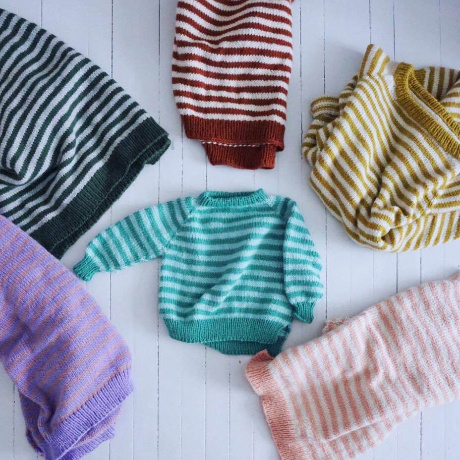 27383-Striped-Sweater-Kids-Kit-2 - HipKnitShop genser striper oppskrift