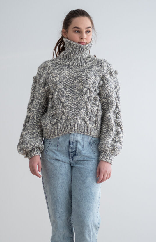 knitting pattern chunky sweater women. wool sweater pattern joyride