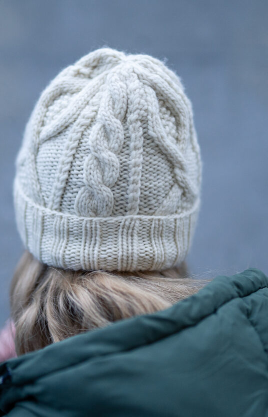 cableknit hat pattern