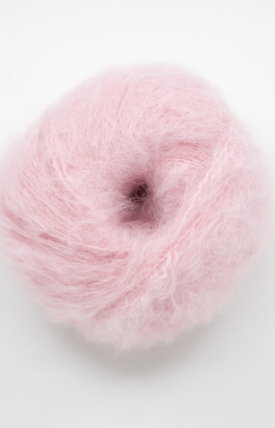 pastel pink mohair yarn