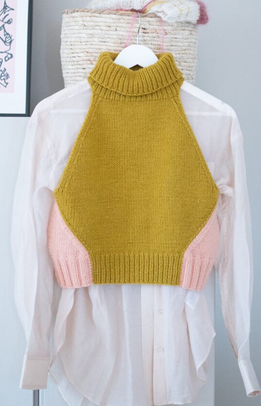 strikkevest dame