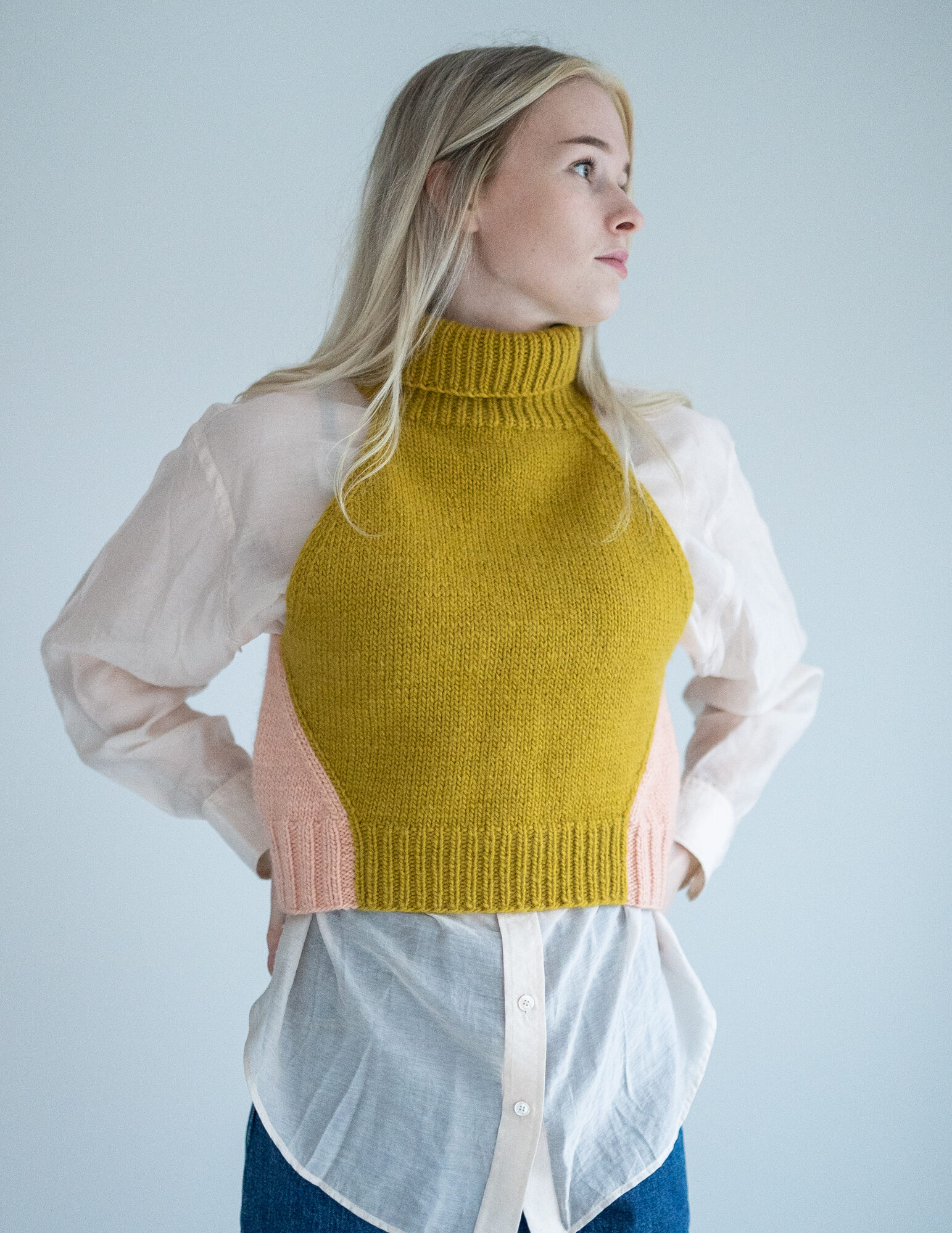 - HipKnitShop strikkeoppskrift slipover dame hip wool spektakelstrik