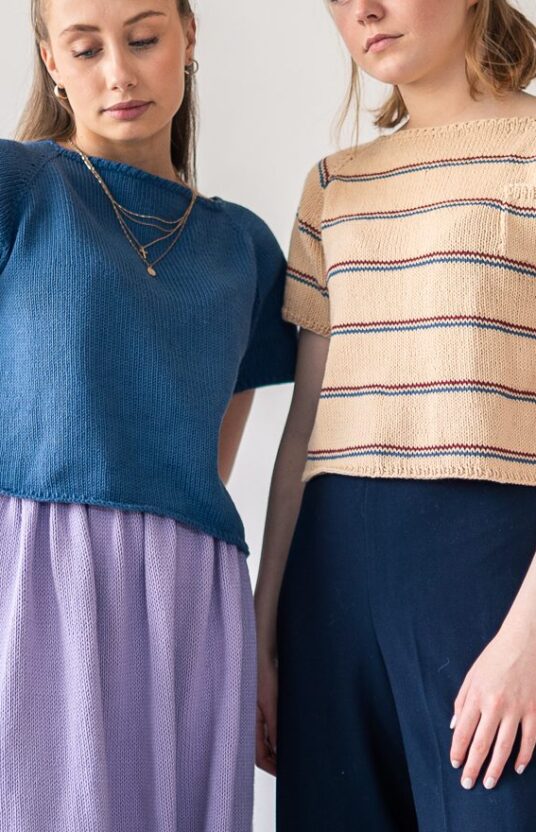 knitting pattern cotton tee
