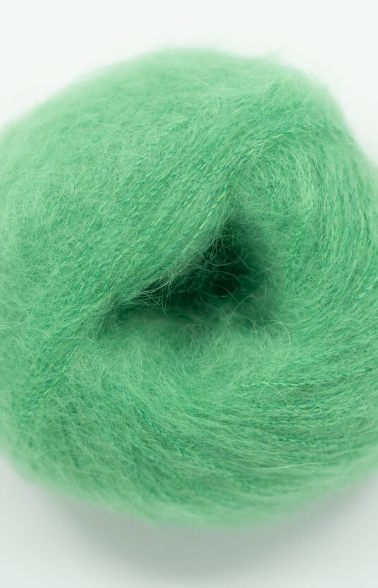 grønn mohair garn