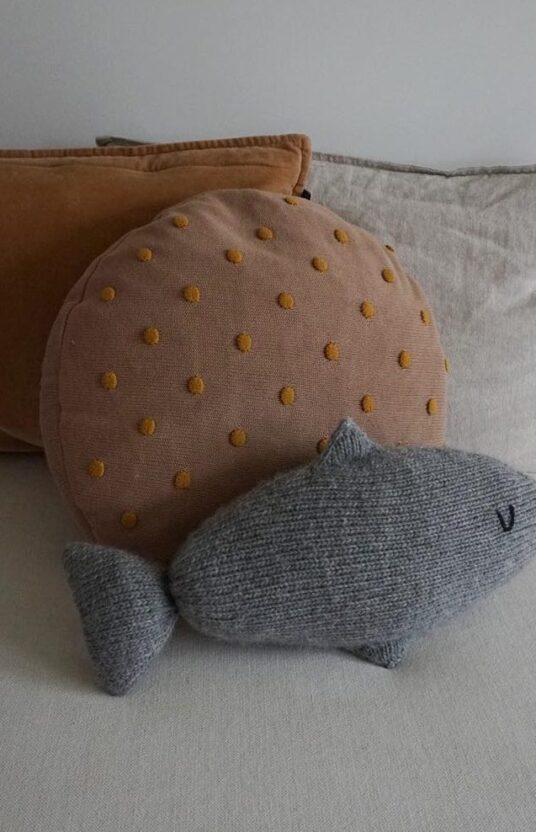knitted fish toy