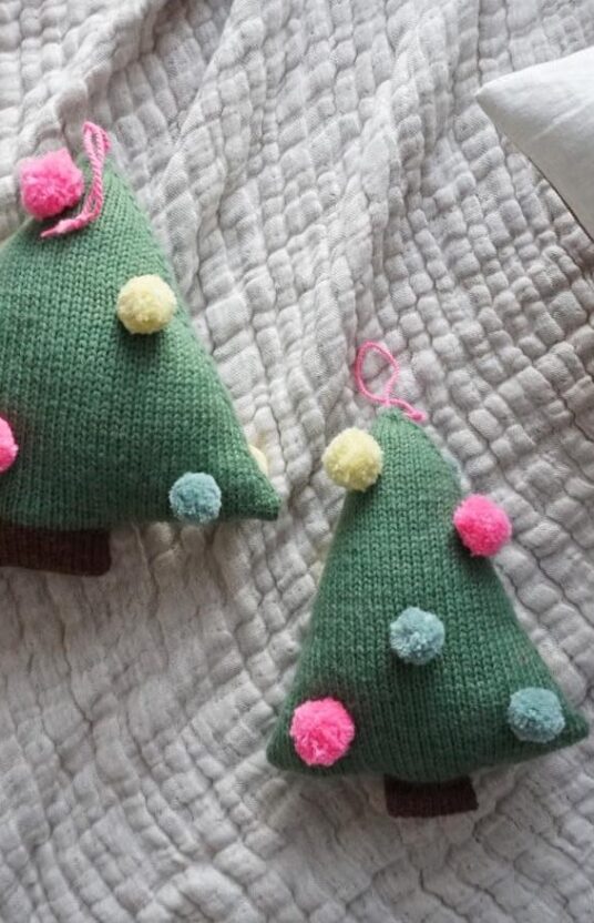 strikkeoppskrifter jul juletre