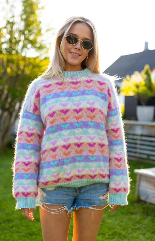 turgenser fargerik strikk ullgenser dame lofoten strikk inspirasjon hip wool