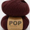 merino garn burgunder rød farge nettbutikk myk merino pinne 4 og 5 mm
