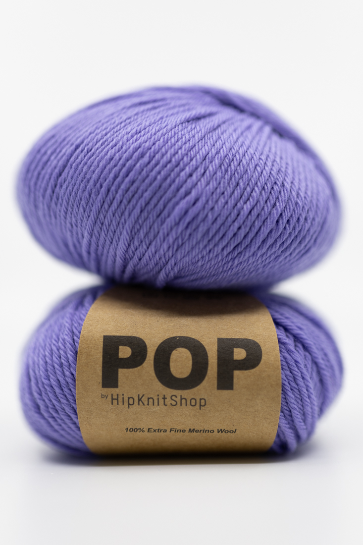 Pop Merino Purple paradise - HipKnitShop lilla merinogarn. Myk merino rws. nettbutikk garn lilla