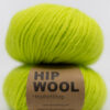 kiwi farget garn. Ullgarn for strikk på tykke pinner. ren ull kløfri ull neon lys grønn garn hip wool