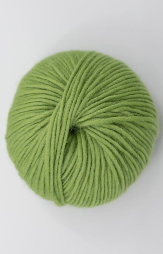 garn i grønn farge til strikk. Fargerikt ullgarn til genser og jakke. Kløfri garn rws hip wool