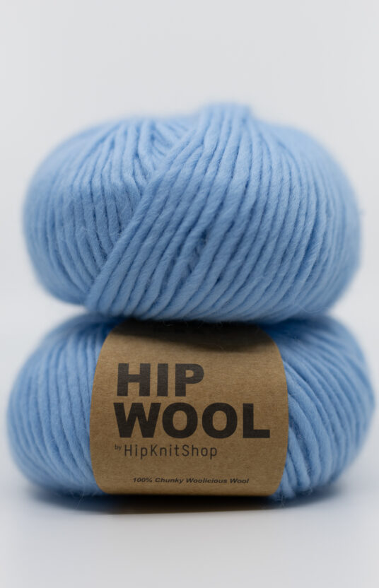 Garn til genser hip wool ullgarn rws klar blå farge garn