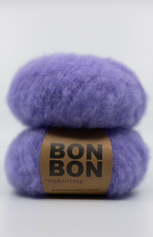 BonBon Børstet alpakka garn lilla